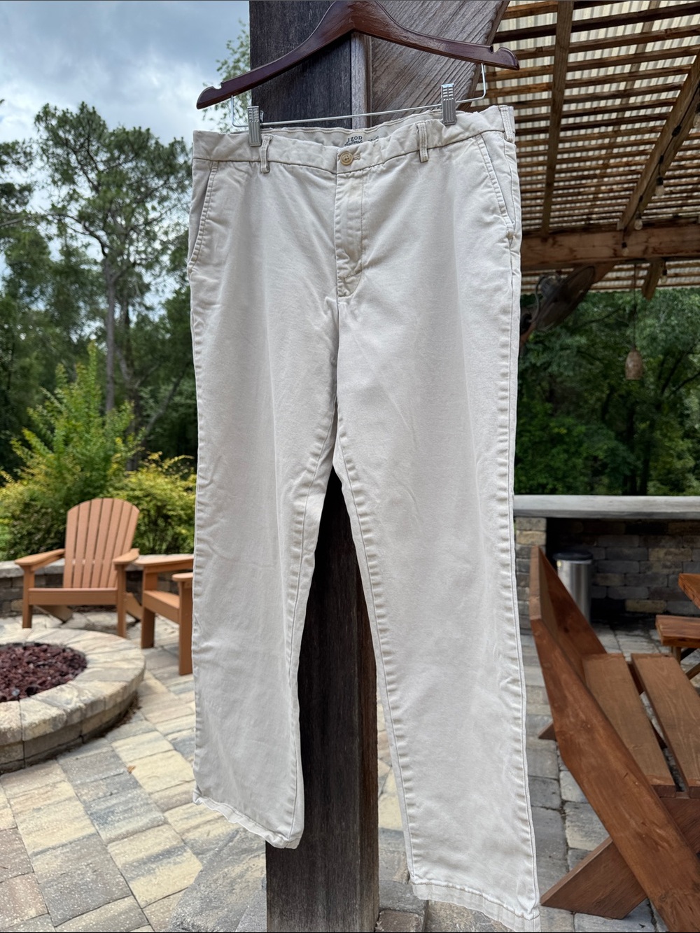 Men’s Izod Saltwater Straight Stretch Chinos - Beige 36x32